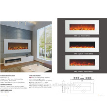 50 inch white wall mounted electric fireplace